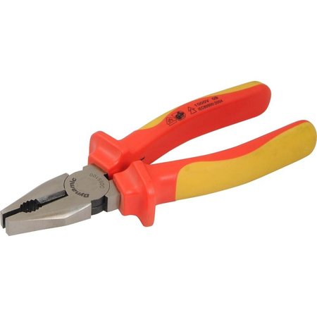 DYNAMIC Tools 7" Linesman Pliers, Insulated Handle D055100
